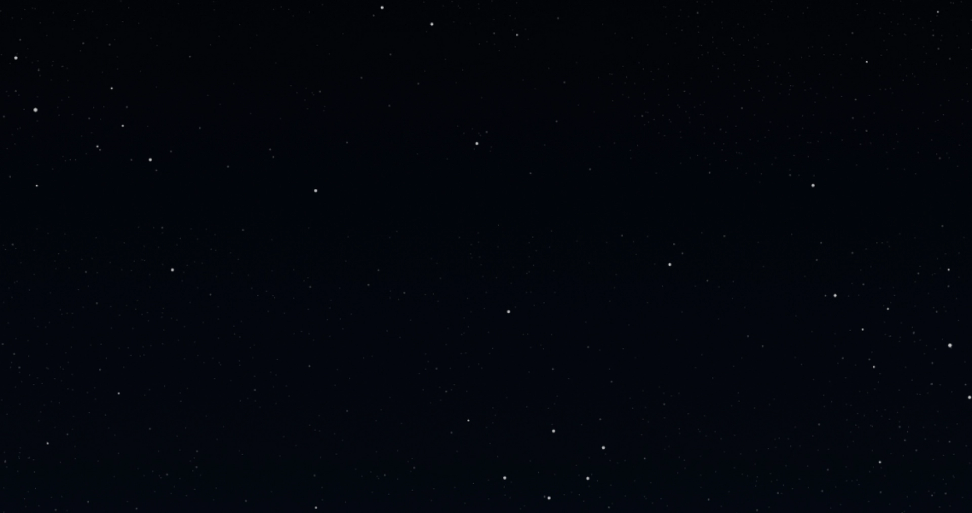 A starry night sky with numerous small stars scattered across a dark background.