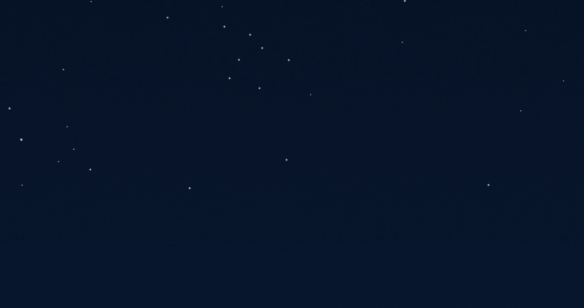 A starry night sky with numerous small stars scattered across a dark background.